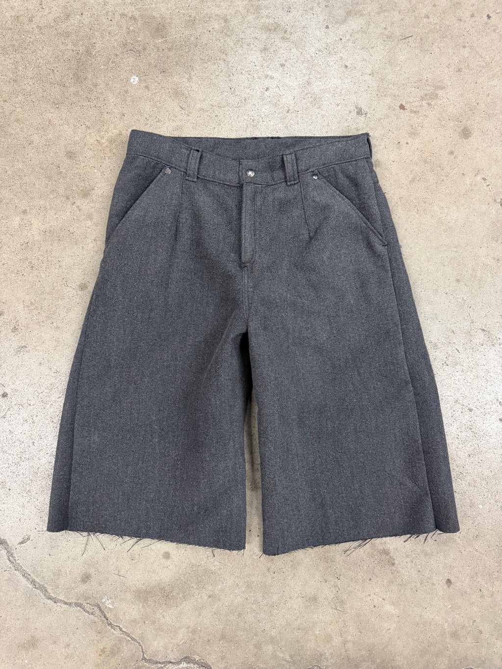 Baggy Wool Shorts